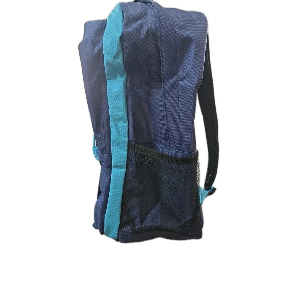 17 Inch Kids ‎ Teal And Blue Backpack With Side Pockets